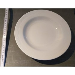 LO26 assiette plate ø 26 cm blanche retour sale Porcelaine caisse 25 pièces minimum 25 / maximum 80 