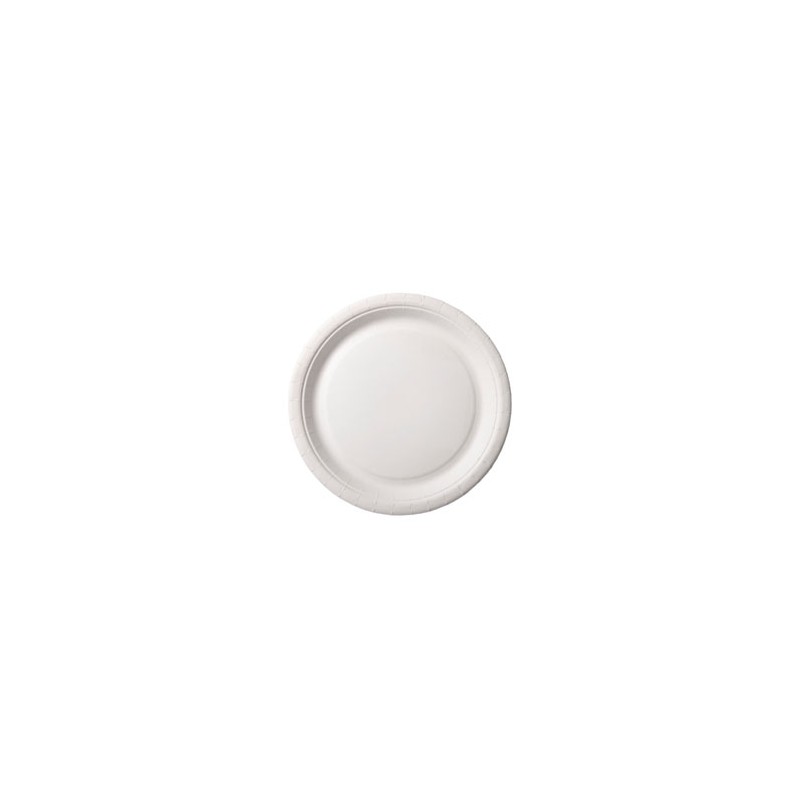 Carton blanc assiette ronde ø 26 cm NOP5026 /ttc/ sans laminage plastique carton fort fort 325g/m2 paquet 50 pièces VE 10