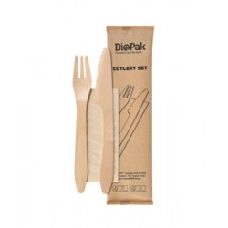 3/ bois avec cire biosourcée = SANS ODEUR BOULEAU Set 3 C F S couvert 19 cm carton 400 pièces (+ ou - ) 