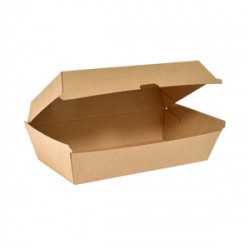 KRAFT boite & couvercle 20 x 11 x 7 cm 1100 ml paquet 45 pièces 