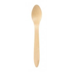 3/ bois avec cire biosourcée = SANS ODEUR BOULEAU Cuillère soupe 19 cm bois paquet 100 pièces VE 10 